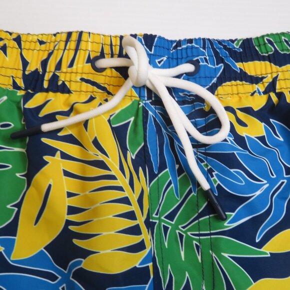 Tommy Hilfiger 6.5" Swim Trunks Men XXL New‎ Short Maillot Floral Blue Yellow - Picture 3 of 9